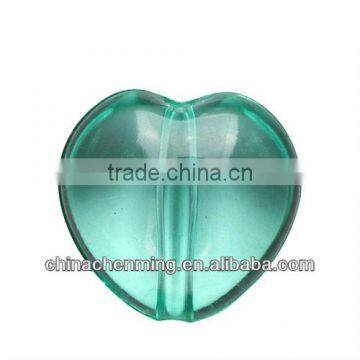 modern acrylic transparent heart beads