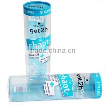 custom printing clear t-shirt packaging tube