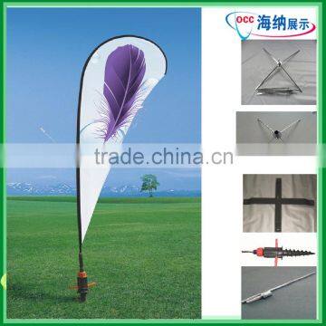 Advertising Feather Teardrop Flag Stand Banner Beach Flag