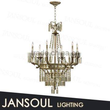 zhongshan retro traditional commercial cheap brown wrought iron pendant led light