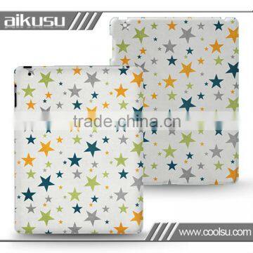 2013 plastic protective cover for ipad 4 with star series!