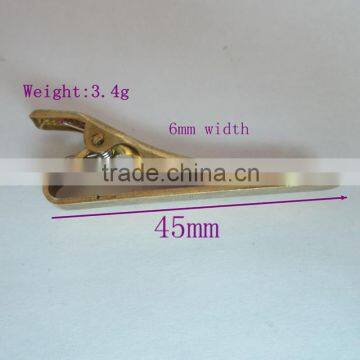 Cheap High Quality Custom Made Solid Brass Tie Clip for Wholesale photo-2