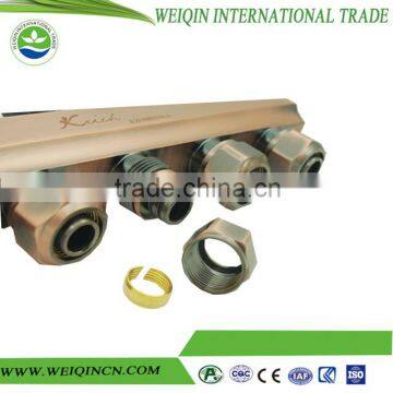Floor Heating Manifold Under PN16 Pressure With Frame Manifold Gauge Set by Automatic or Manual Power 220v photo-2