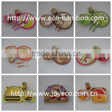 All design Bamboo fiber kids dinnerware