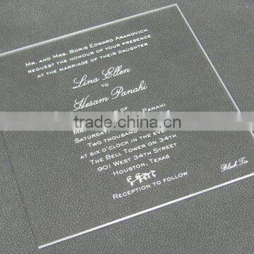 High Transparent Custom Engraved Wedding Acrylic photo-2