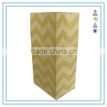 Brown Kraft Food Paper Bag With Clear Window Stand Up Style For Food Packaging