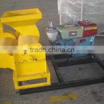 Diesel motor driven maize husk shelling machine and thresher