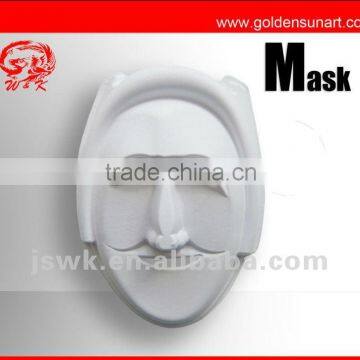 DIY white paper mask