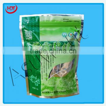 stand up tea packaging bags/resealable zipper bag stand up pouch/laminated stand stand up bags for food