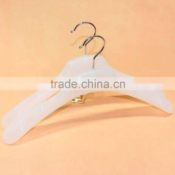 High end white plastic shirt hanger Manufacture