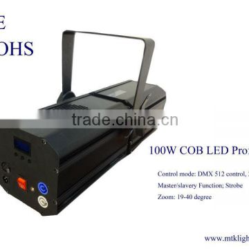 CE approval 26 degree warm white led profile light 100W cob led profile zoom spot