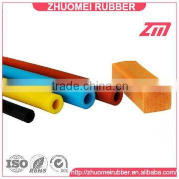 Cellular silicone sponge tube