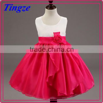 New design wholesale big bowknot boutique princess party frocks fancy dresses for baby girl TR-WS26