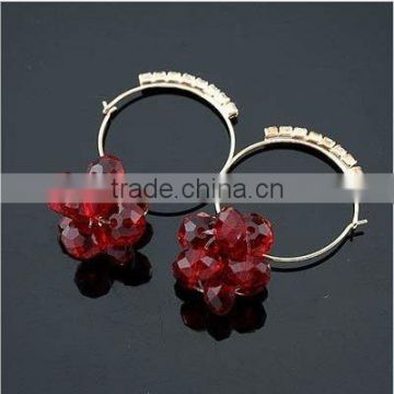 Fashionable Beautiful Colorful Crystal Earring For Gift