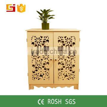 GJ-TJC8060 Hollowing carve portable plastic modern cabinet design furniture