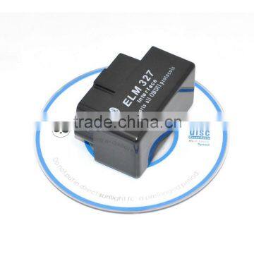 ELM 327 ELM327 Bluetooth OBD2 V2.1 Black Auto Diagnostic Interface Wireless Scanner Tool
