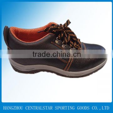 men cheapest pvc leather upper steel toe safety shoe