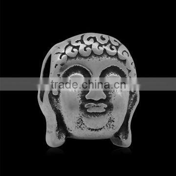 Wholesale Stainless Steel Large Hole Buddha Head Religion Beads European Charms Beads For Bracelet Making SEB-LG195