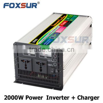 2000W battery and output voltage indication 12V 110V/220V UPS Modified Sine Wave Power Inverter with smart Battery Charger