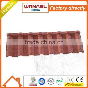 Wanael hail-resistance lightweight stone-coated metal roof tile/concrete roof tiles molds