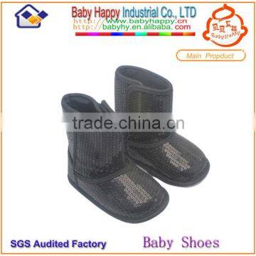 Glory 2014 newest pailette style baby snow boots