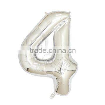 40inch Silver Aluminium Foil Number Balloon for Birthday Party Decoration Balloon photo-5