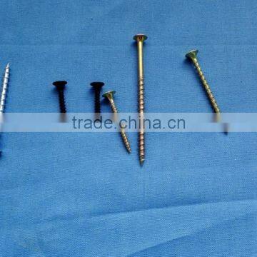 Coarse thread black phosphate drywall screw