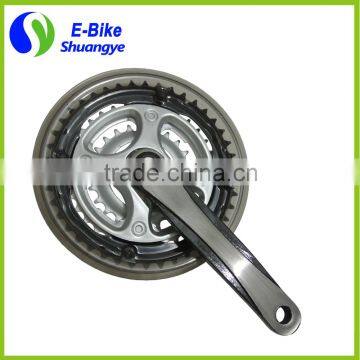 alloy electric bicycle crank and chainwheel bicycle crankset