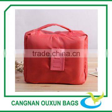 New style promotional non woven cosmetic two zipper bag