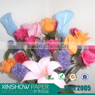 50cm*2.5m 100g Crepe Paper Flowers for art and craft material