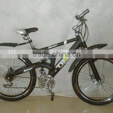 26'' steel suspension mountain bicycle