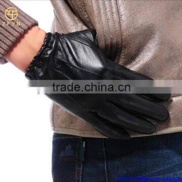 Fashion 100% genuine leather gloves for men