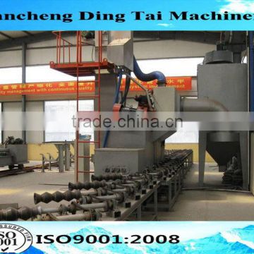 Steel pipe shot balsting machine/ steel pipe sand blasting machine