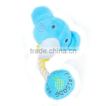 Elephant Face Pet Toys Short Plush Cotton Rope Dog And Cat Toys Scratch Chew Interactive Toys For Small Dogs P1053