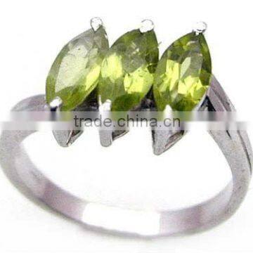 Peridot Ring &.925 Sterling Silver Necklace Bracelet Ring Jewelry Wholesale