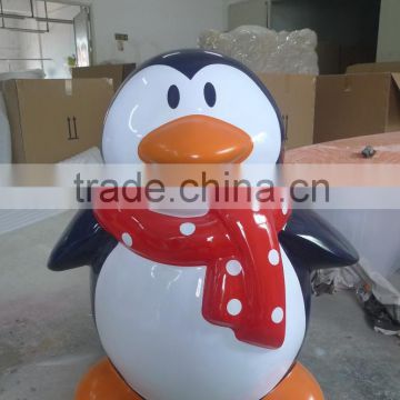 Crhistmas Decoration Santa's grotto custom design cartoon penguin winter set design decoration Santa Cave