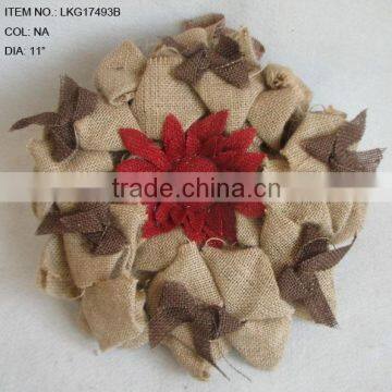 Wreath for front door burlap artificial burlap wreath home door decorations