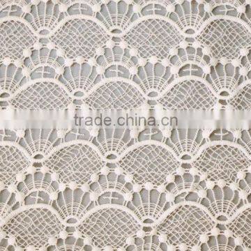 scallop cotton embroidery fabric lace