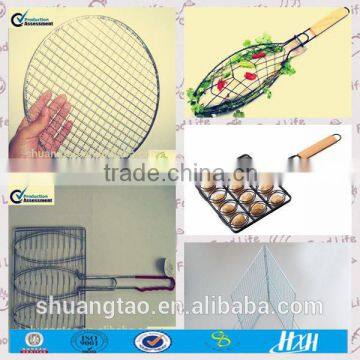 High quality bbq crimped wire mesh, stainless steel woven mesh for roasting food (ISO Guangzhou factory)