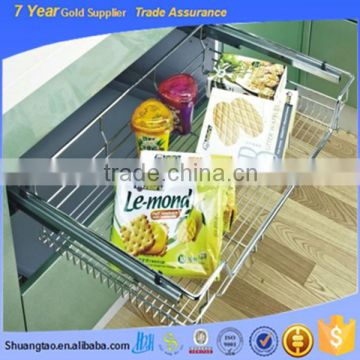 Fashion design wellmax kitchen cabinet drawer basket, kitchen wire drawer basket, kitchen pull-out basket