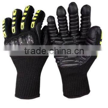 Impact antivibration safety glove