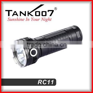 most powerful 3 led 3000lm rechargeable flashlight with 3 18650 battery flashlight RC11