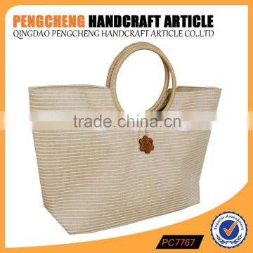 Top grade discount linen hand jute bag