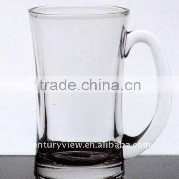 machine pressed made glass beer mug