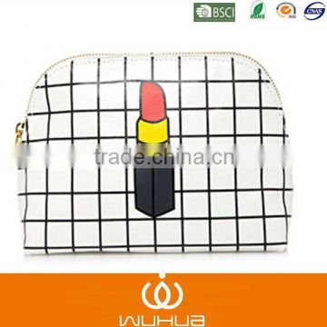 fashion and trendy printed lipstick Graph make up pouch for lady