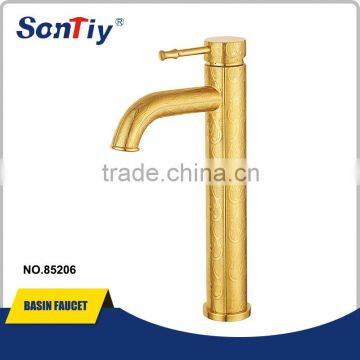 Bathroom mixers basin faucet luxury deck mounted gold faucet 85206