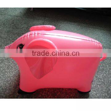 Plastic Animal Toy Pink Piggy for Fun, Inflatable Pig Toy for Pool