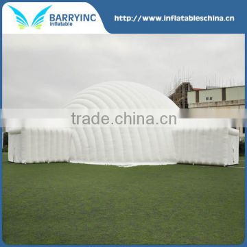 Customized white 20 persons inflatable giant inflatable dome tent for sale