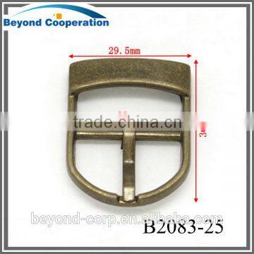 2.5cm anti brass handbag window buckle curved buckle