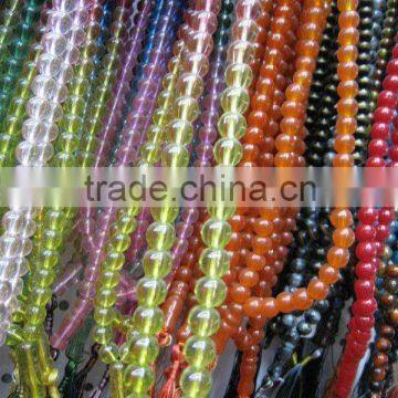 99pcs coloured glass beads necklaces